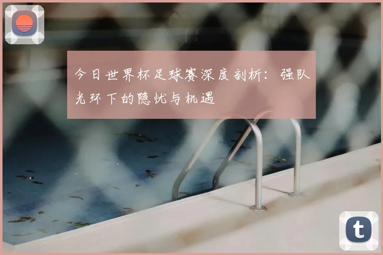 今日世界杯足球赛深度剖析：强队光环下的隐忧与机遇