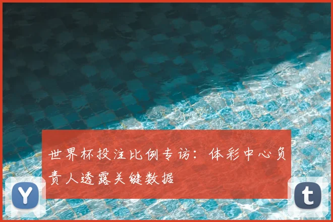 世界杯投注比例专访：体彩中心负责人透露关键数据